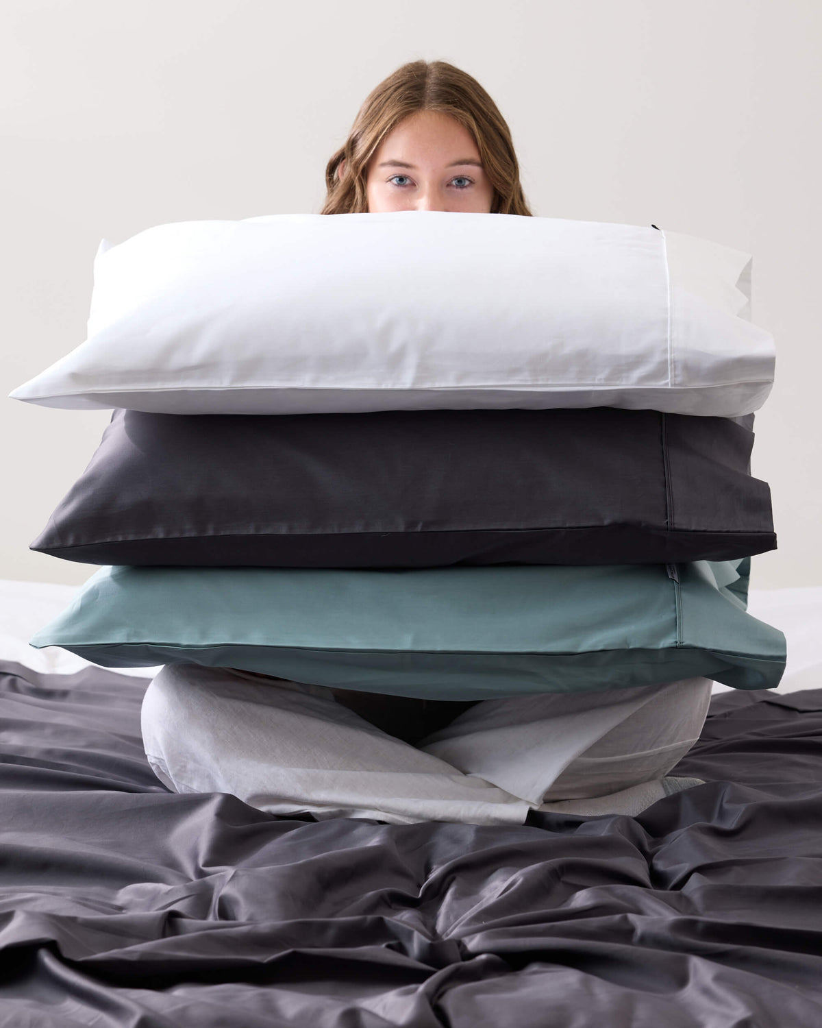 Royal Doulton Ceilo sheet set styled on a bed