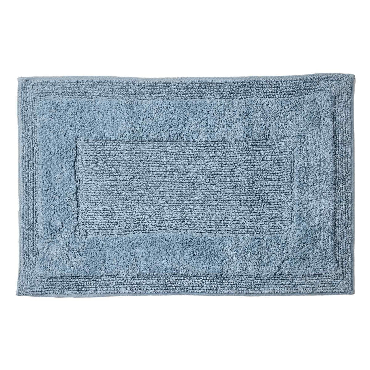 Royal Doulton Harlow bath mat in Marine with an inset border