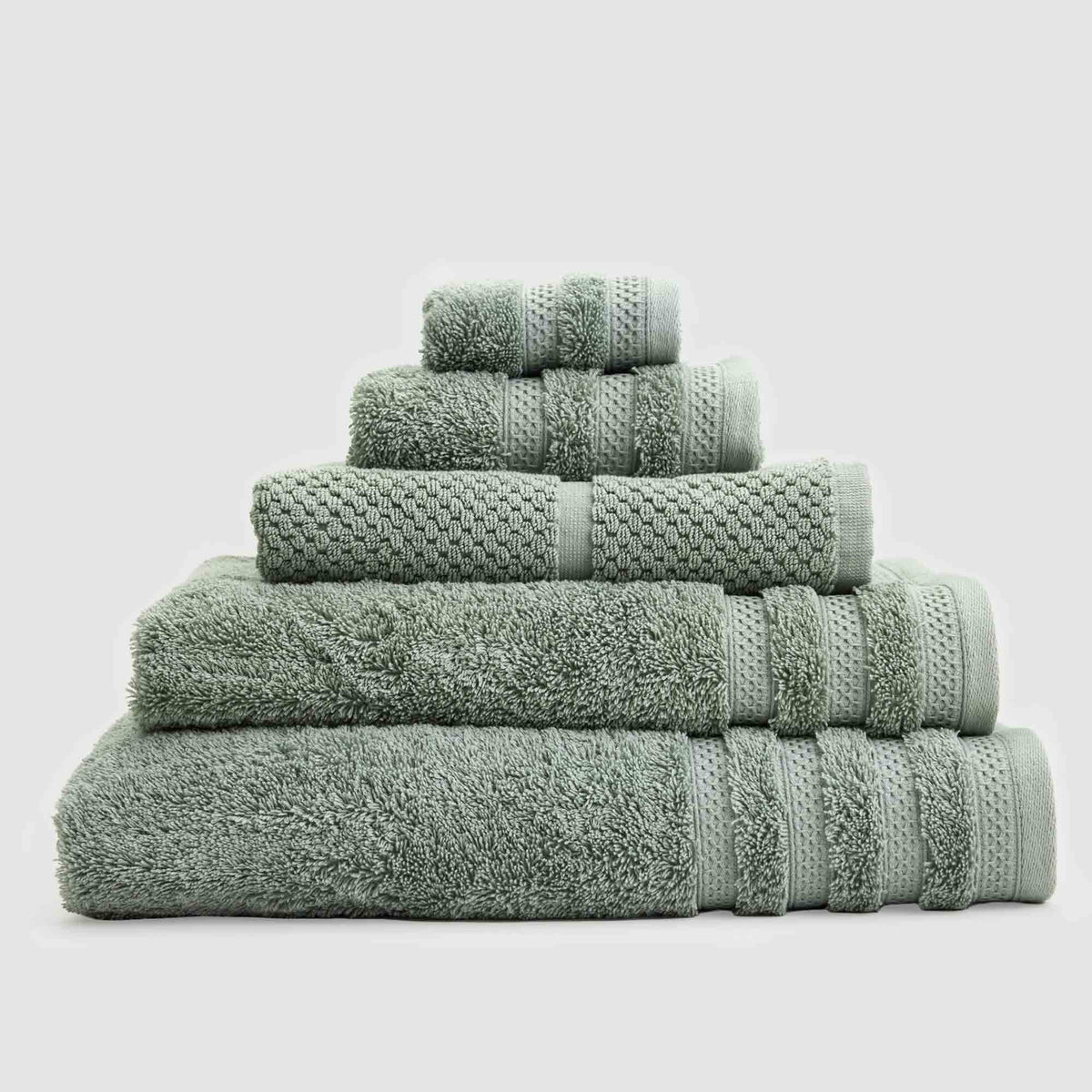 Royal Doulton Chelsea towel set in Mist