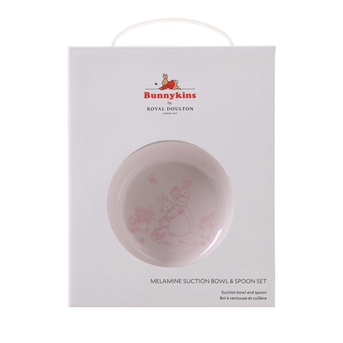 Royal Doulton Bunnykins Melamine Suction Set in Pink